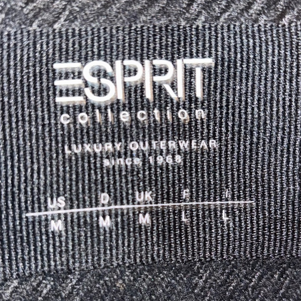 ESPRIT wool blend button down with hood Size M - Picture 3 of 9